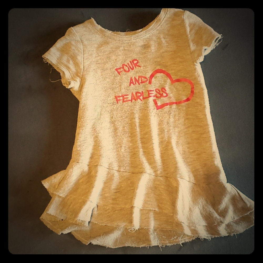 $1 ADD ON: "Four and Fearless" grunge shirt